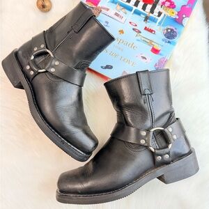 Harley-Davidson Black Moto Boots